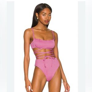 X revolve tularosa pink bikini set size large